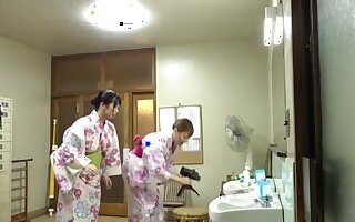 Japanese predetermine fucking by the pool encircling sultry housewives